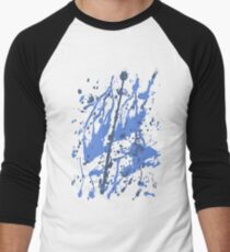 Color blot spots BLUE Men's Baseball ¾ T-Shirt