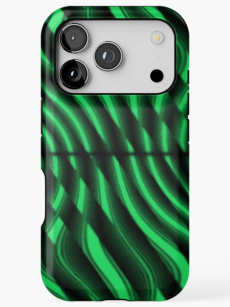 Thumbnail 1 of 4, iPhone Case, Green Ribbon Riot designed and sold by TiltedCode.