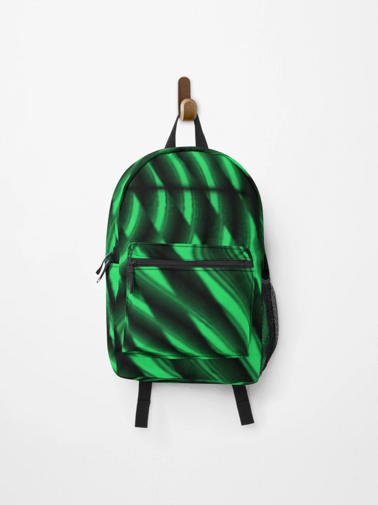 Thumbnail 1 of 3, Backpack, Green Ribbon Riot designed and sold by TiltedCode.