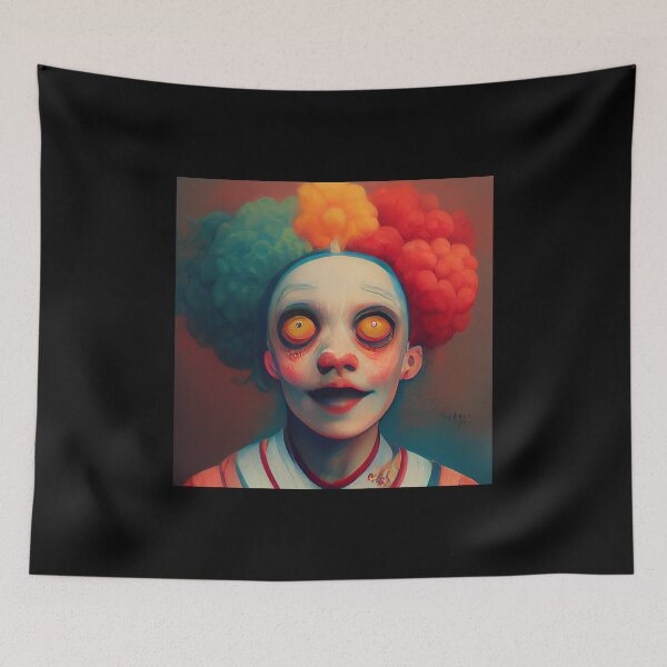 Item preview, Clown Face Weird Halloween - best selling  designed and sold by Aditya Bhole.
