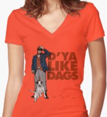 D'Ya Like Dags? Women's Fitted V-Neck T-Shirt