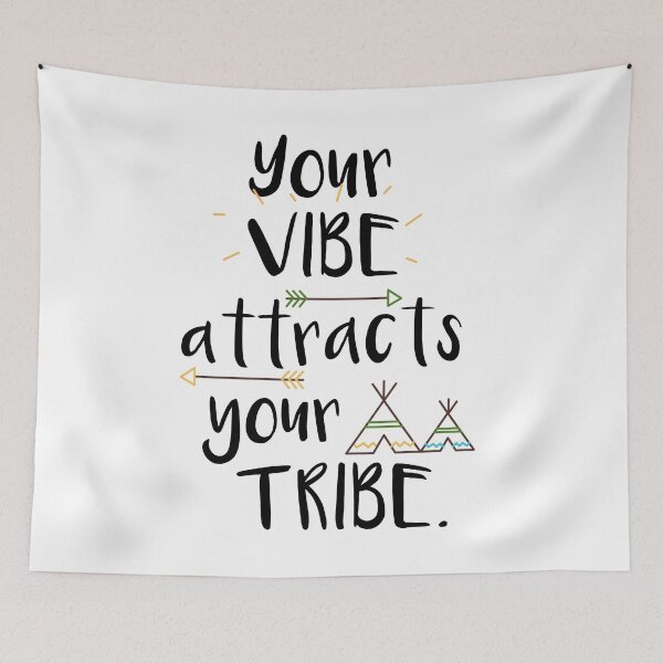 Item preview, Your vibe attracts your tribe designed and sold by DesignsbyTin.