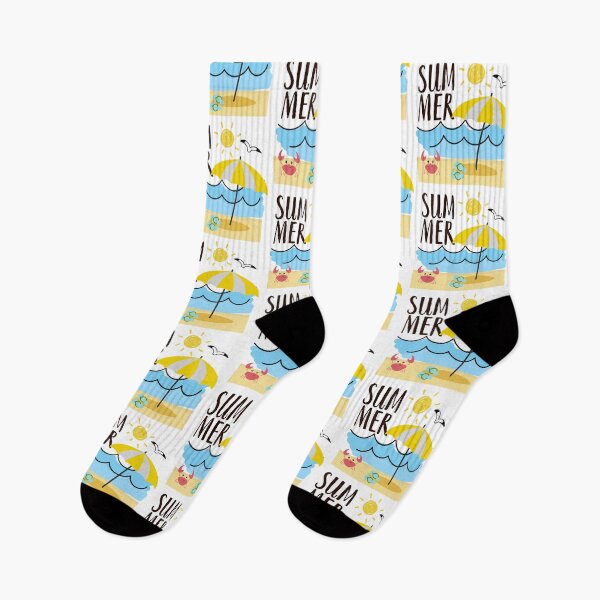 Item preview, Summer, crab, parasol, slippers, beach, waves, sun designed and sold by zzzozzo.