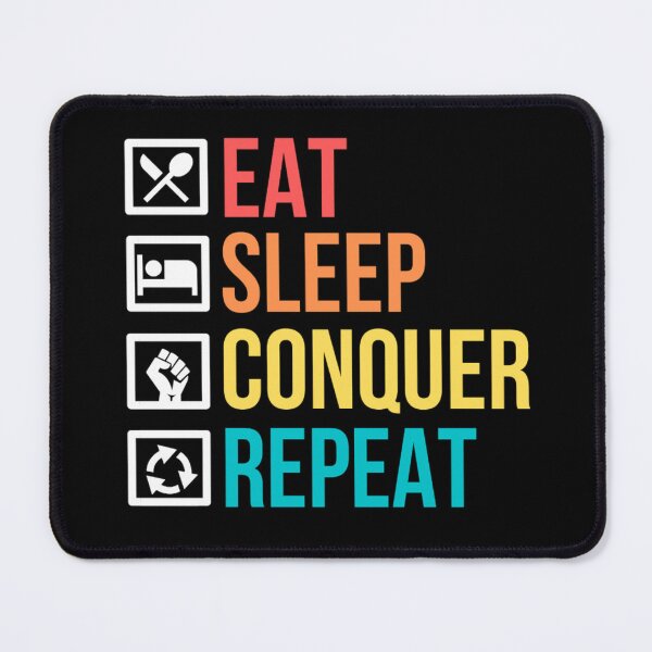 Item preview, Eat Sleep Conquer Repeat - Gym Motivational Quotes designed and sold by chetan786.