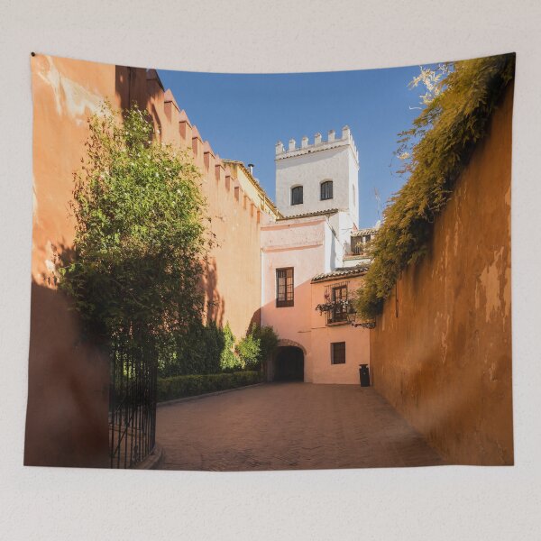 Item preview, Quintessential Spain - Colorful Crenelations in Barrio Santa Cruz Seville designed and sold by Georgia Mizuleva.