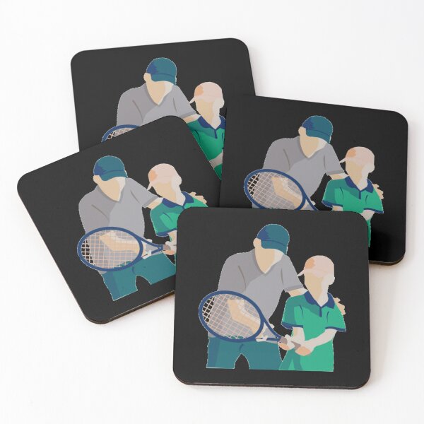 Item preview, Tennis Lover Getting Lessons By A Certified Pro Tennis Coach Sticker designed and sold by taranhb.