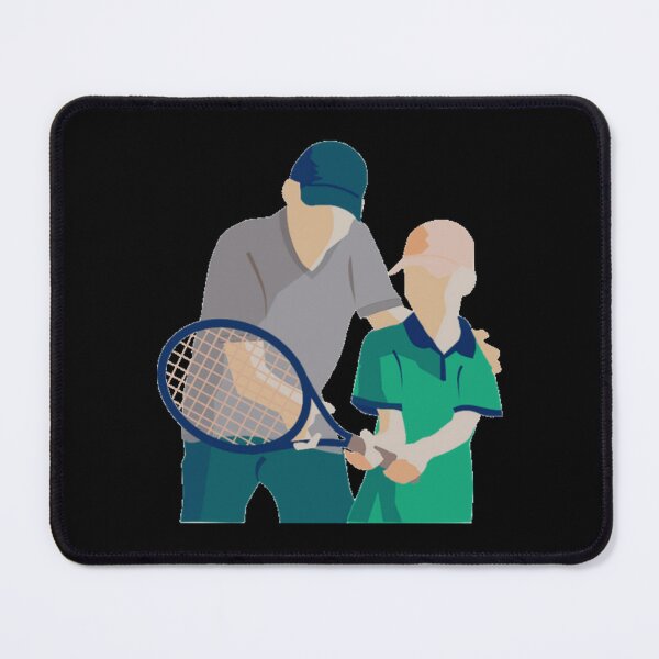 Item preview, Tennis Lover Getting Lessons By A Certified Pro Tennis Coach Sticker designed and sold by taranhb.