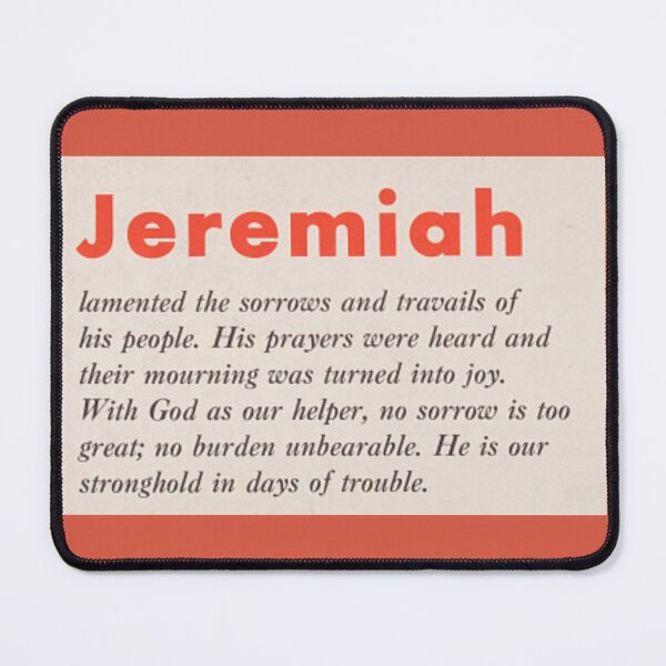Item preview, Jeremiah lamented the sorrows and travails of his people...with God as our helper, no sorrow is too great. Quote - Religion designed and sold by ReviveReligion.