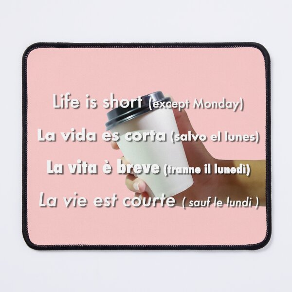 Item preview, Life is short except Monday designed and sold by profealiceinfo.