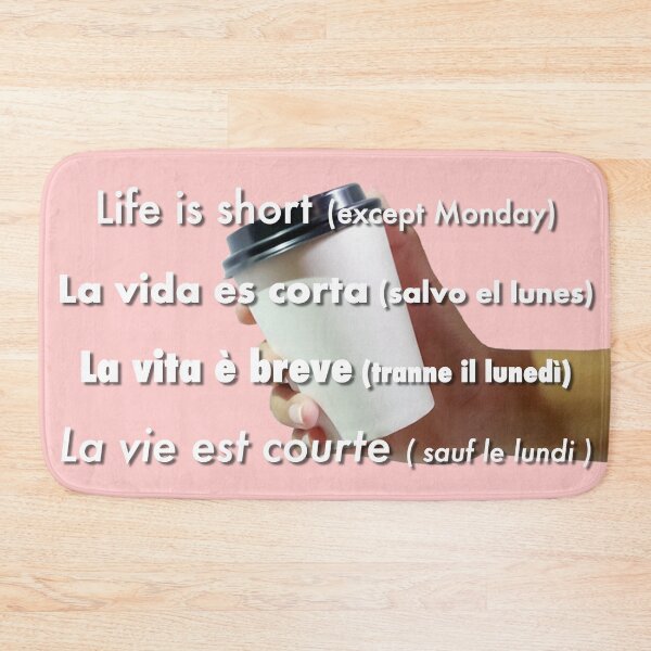 Item preview, Life is short except Monday designed and sold by profealiceinfo.