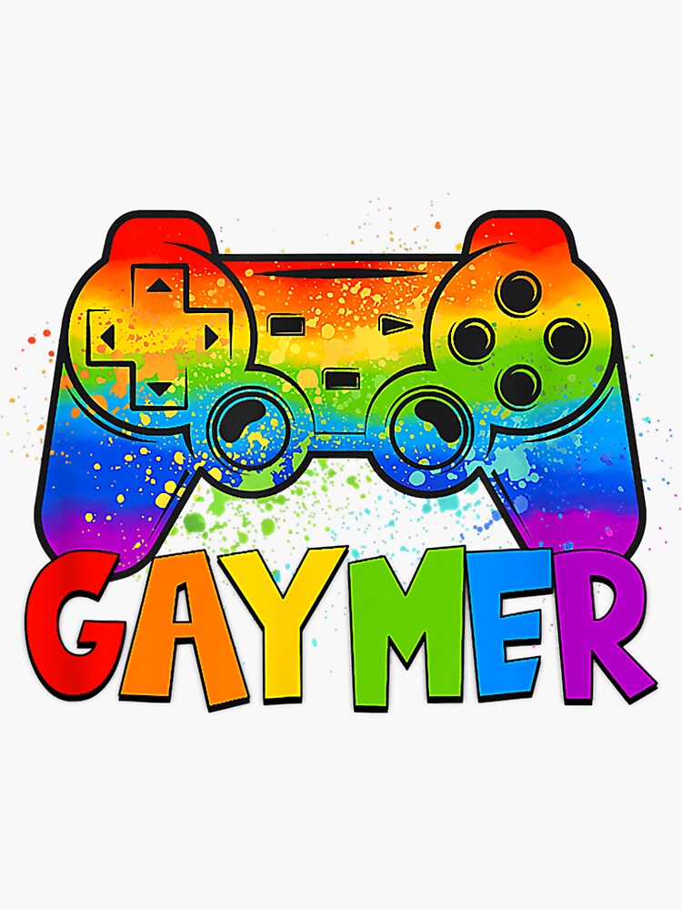 Gaymer Gay Pride Flag Lgbt Gamer Lgbtq Gaming Gamepad Sticker For Sale By Carolynoy5352