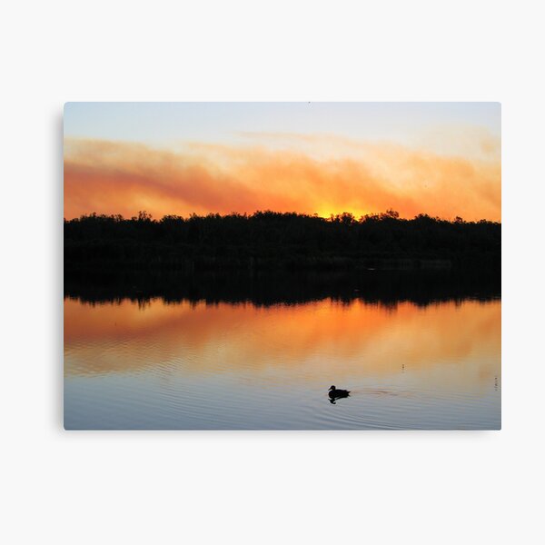 Sunset Smoke Canvas Print
