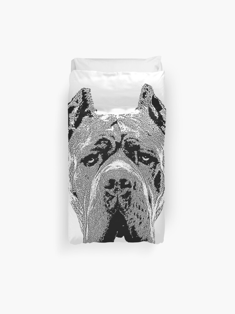 Cane Corso Italian Mastiff Gog Face Duvet Cover