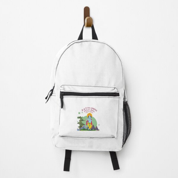 Item preview, ॐ हुं ऐं नम: कृष्णाय Krishna Avatar in Mountains  designed and sold by Quirky Dez.