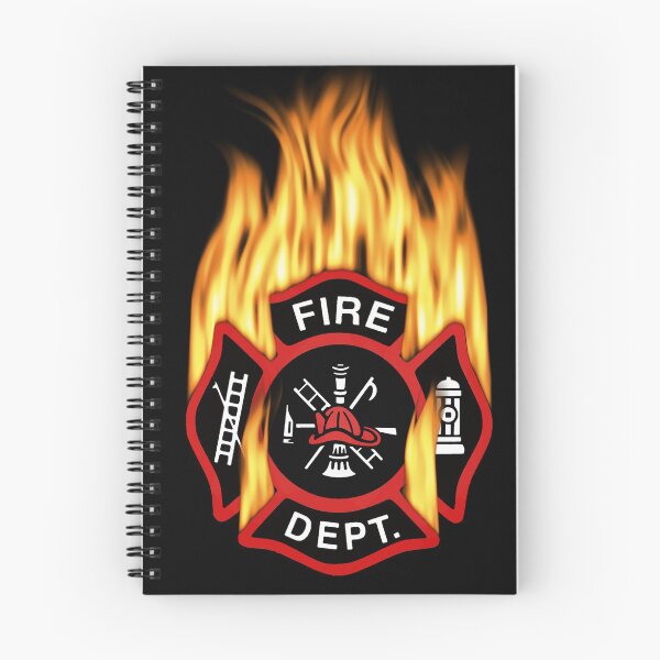 Item preview, Flaming Red Firefighter Badge designed and sold by Jerry Lambert.