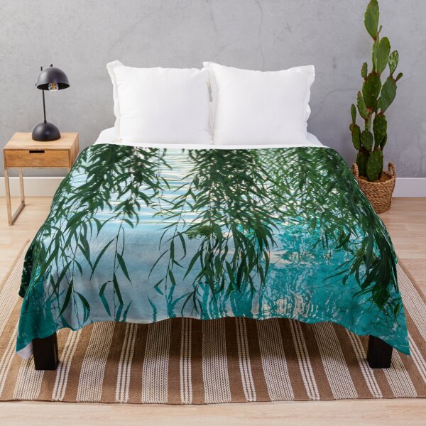 Item preview, Living Curtains - Weeping Willow Branches Creating Green Drapes designed and sold by Georgia Mizuleva.