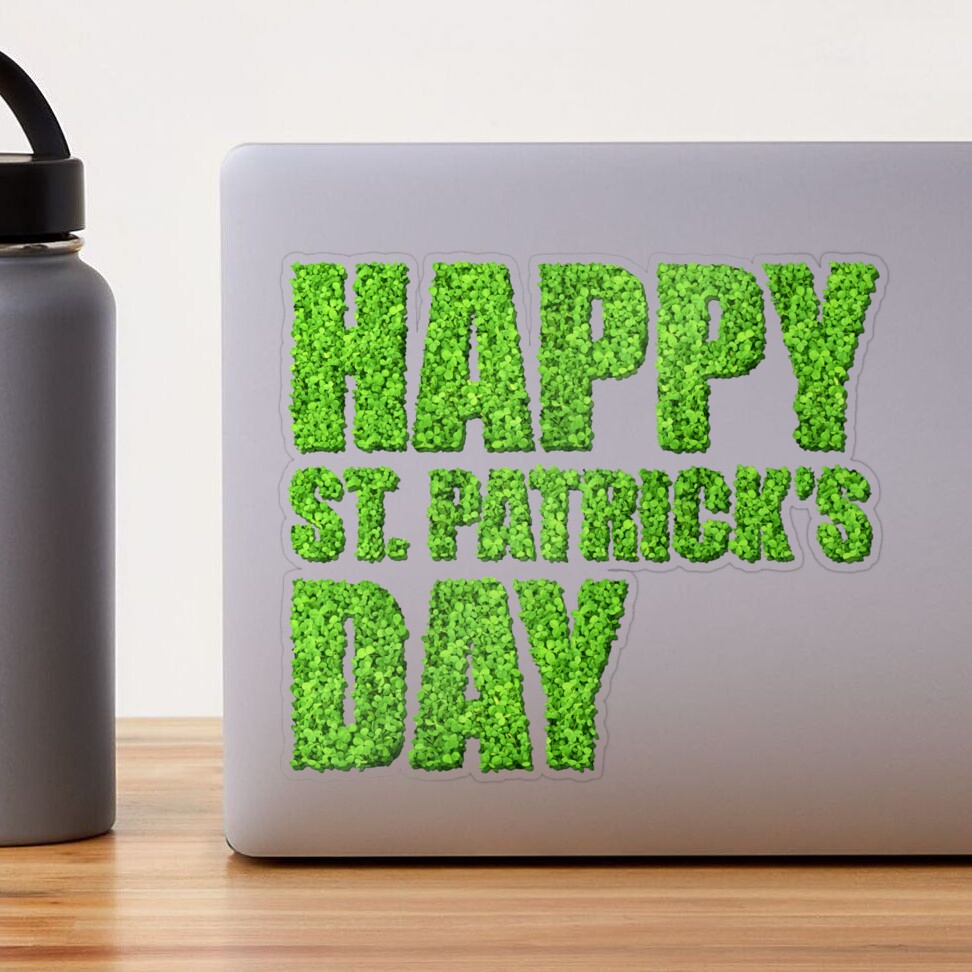 Happy St Patrick's Day Grass Sign transparent PNG - StickPNG