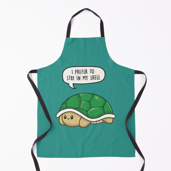 Item preview, I prefer to stay in my shell - Cute introvert turtle Pun designed and sold by LEFDDesigns.