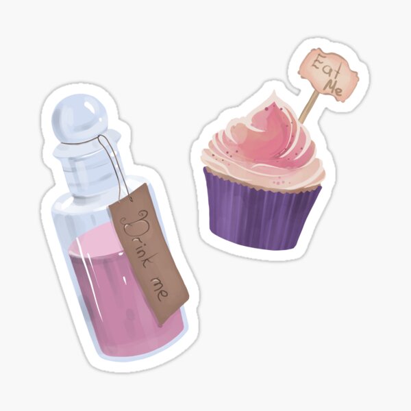 Item preview, Trink mich, iss mich (Alice im Wunderland) designed and sold by ArtGiftsStudio.