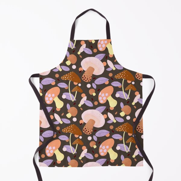 Item preview, Brown and purple mushroom pattern designed and sold by Home Cyn Home.