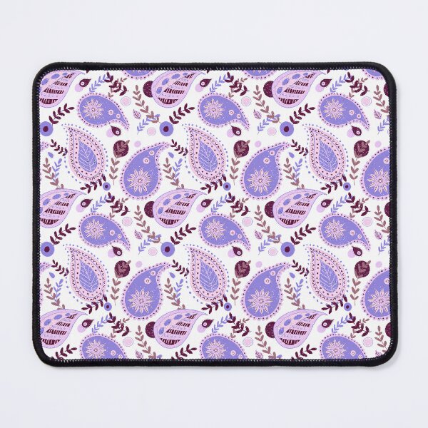 Item preview, Purple floral paisley pattern designed and sold by Home Cyn Home.