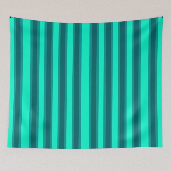 Item preview, Beautiful Cushions Aqua and Turquoise Stripe designed and sold by ozcushionstoo.
