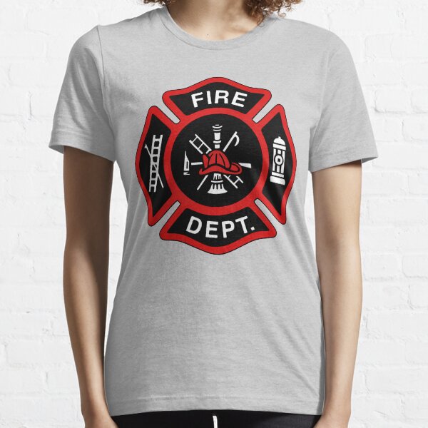 Red Fire Department Badge Essential T-Shirt