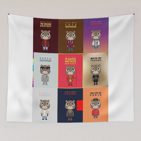 Item preview, Kanyes Character Album Poster designed and sold by alexilherald.