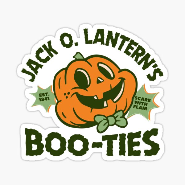 Item preview, Jack O. Lantern's Boo-Ties Retro Halloween designed and sold by The Masked Designer.