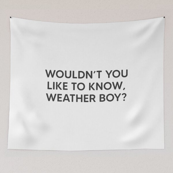Item preview, Wouldn't You Like To Know, Weather Boy? designed and sold by mantrasupply.