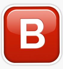 B button emoji Sticker