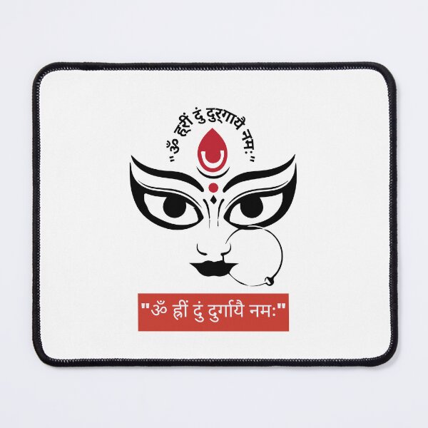 Item preview, "ॐ ह्रीं दुं दुर्गायै नमः" Godess Durga With Shakti designed and sold by Quirky Dez.