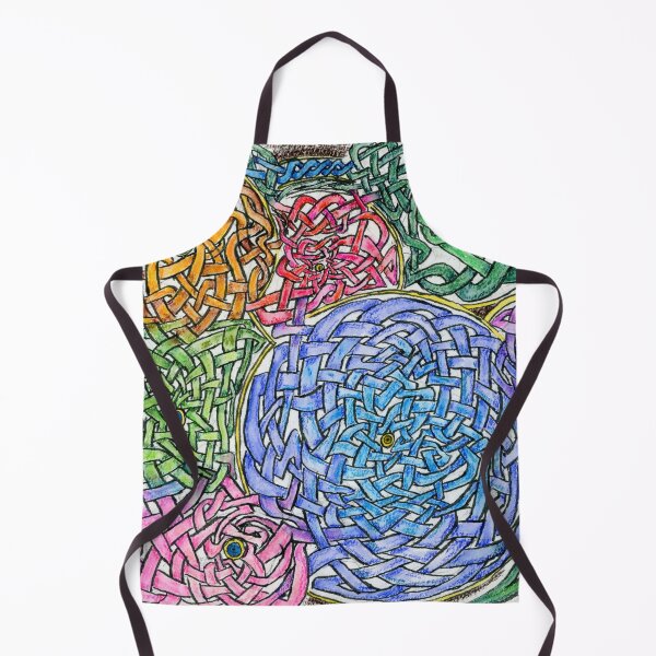 Item preview, Abstract Circle Knotwork in Ink and Watercolor Pencil designed and sold by Crystal Odenkirk.