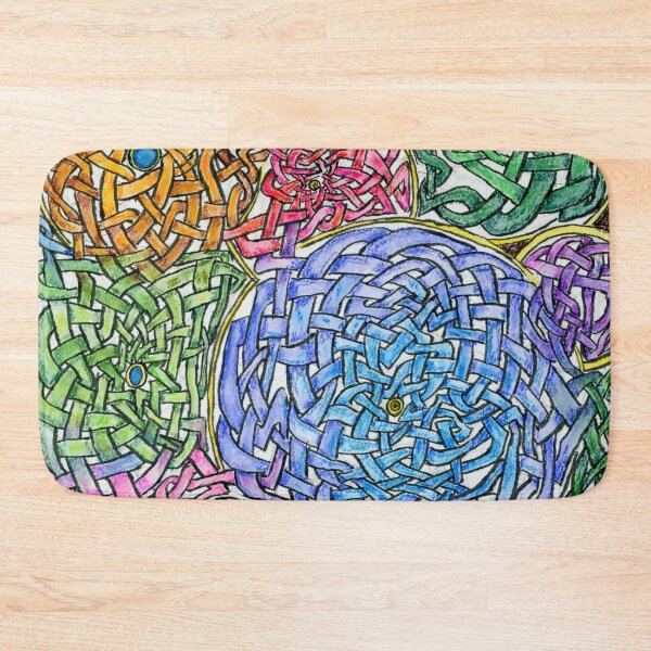 Item preview, Abstract Circle Knotwork in Ink and Watercolor Pencil designed and sold by Crystal Odenkirk.