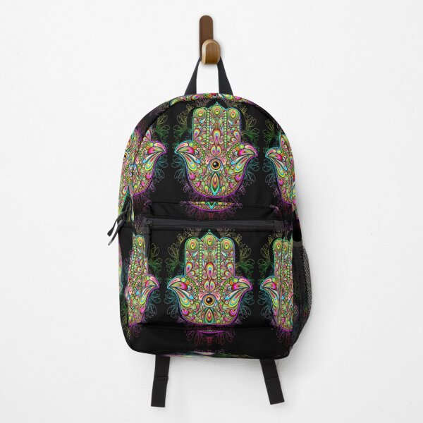 Item preview, Hamsa Fatma Hand Psychedelic Amulet  designed and sold by BluedarkArt.