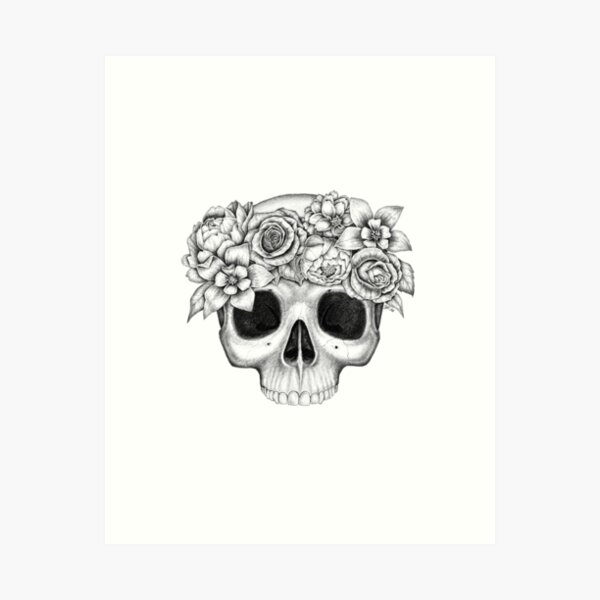 Item preview, Flowerskull designed and sold by Charlotte Celius Bjørvik.