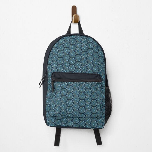 Item preview, Hex Chaos Abstract Geometric Pattern - Midnight - Small Scale designed and sold by Daniel Bevis Design.