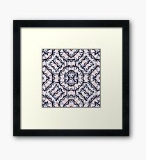 Futuristic Geometric Pattern Framed Print
