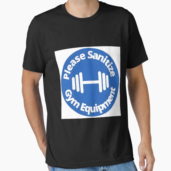 Artikel-Vorschau von Bitte desinfizieren Sie die Fitnessgeräte - abgerundetes Schild, blau-weißes Poster, designt und verkauft von brazaoofosuae.