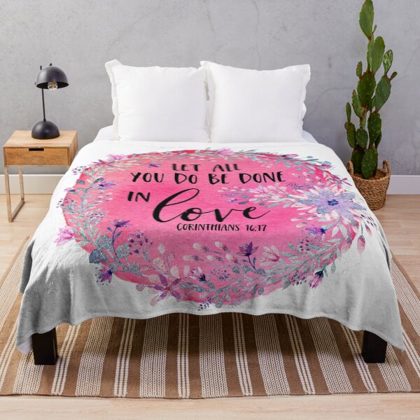 Item preview, Christian Quote - Let All You Do Be Done In Love - Corinthians 16:17 designed and sold by JacquelineLim.
