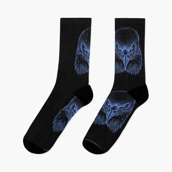 Item preview, AWESOME INTENSE EAGLE PORTRAIT med blue designed and sold by THE AMERICAN TEEVANGELIST.