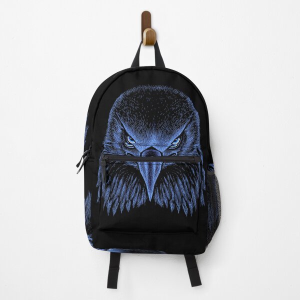 Item preview, AWESOME INTENSE EAGLE PORTRAIT med blue designed and sold by THE AMERICAN TEEVANGELIST.
