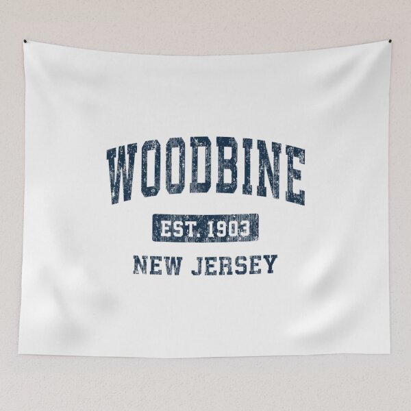 Item preview, Woodbine New Jersey NJ Vintage Athletic Sports Design designed and sold by Felixlagerfeld.