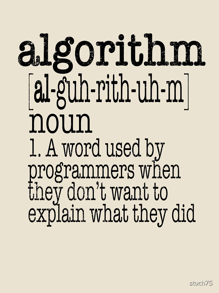 Thumbnail 4 of 4, Relaxed T-Shirt, Algorithm Computer Programmer Definition designed and sold by stuch75.
