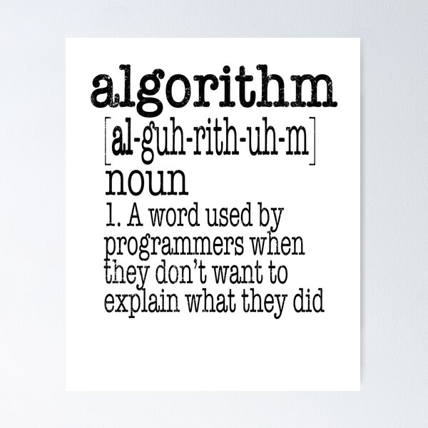 Artikel-Vorschau von Algorithmus Computerprogrammierer Definition, designt und verkauft von stuch75.