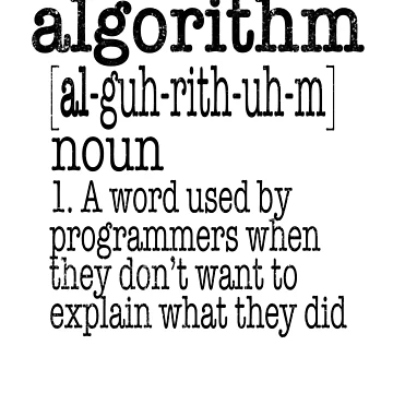 Artwork thumbnail, Algorithm Computer Programmer Definition by stuch75