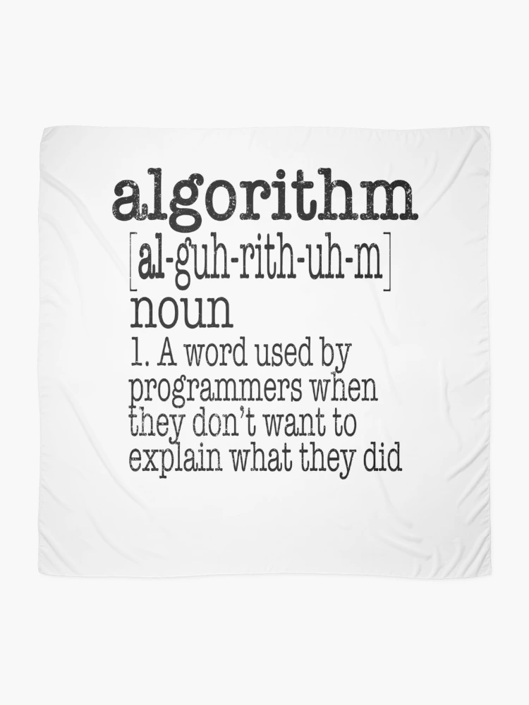 Thumbnail 2 of 3, Scarf, Algorithm Computer Programmer Definition designed and sold by stuch75.
