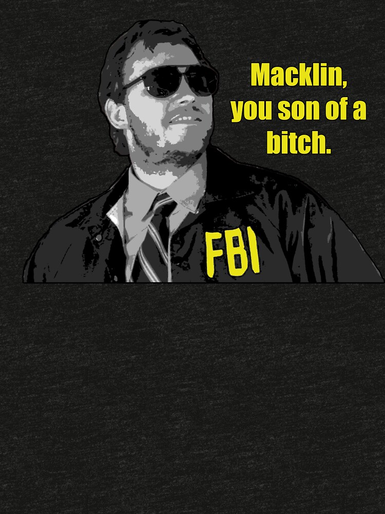 burt macklin t shirt