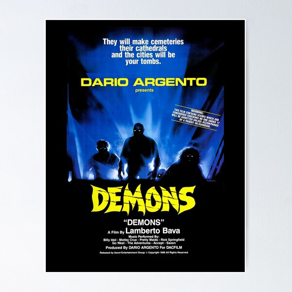 Item preview, Demons 1985 Lamberto Bava Dario Argento Urbano Barberin Unique Exyu Movie Poster  designed and sold by erediadeb.