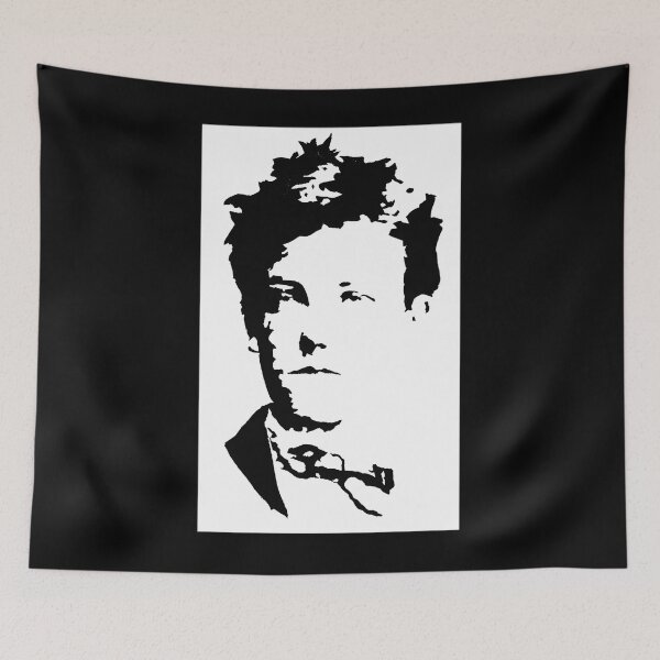 Item preview, Poet Arthur Rimbaud Stencil Essential  designed and sold by brazaoofosuae.